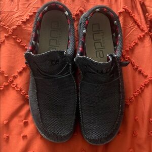 Hey Dude Men's Charcoal Slip-On Loafers